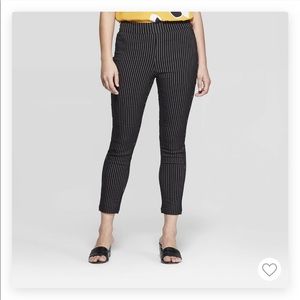Pinstripe Skinny Cropped work pant
